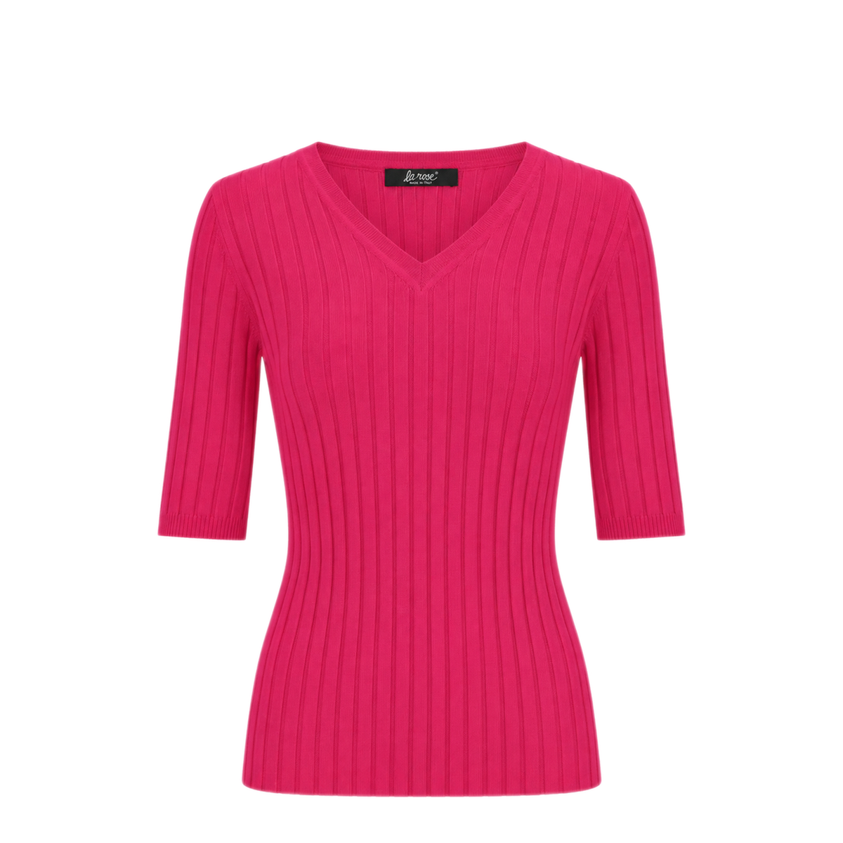 MAYFEYR - LA ROSE - V Neck Cash Silk Hot Pink - MG30532326