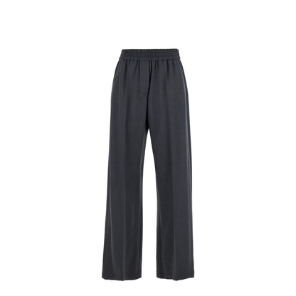Wool Wide-Leg Trousers