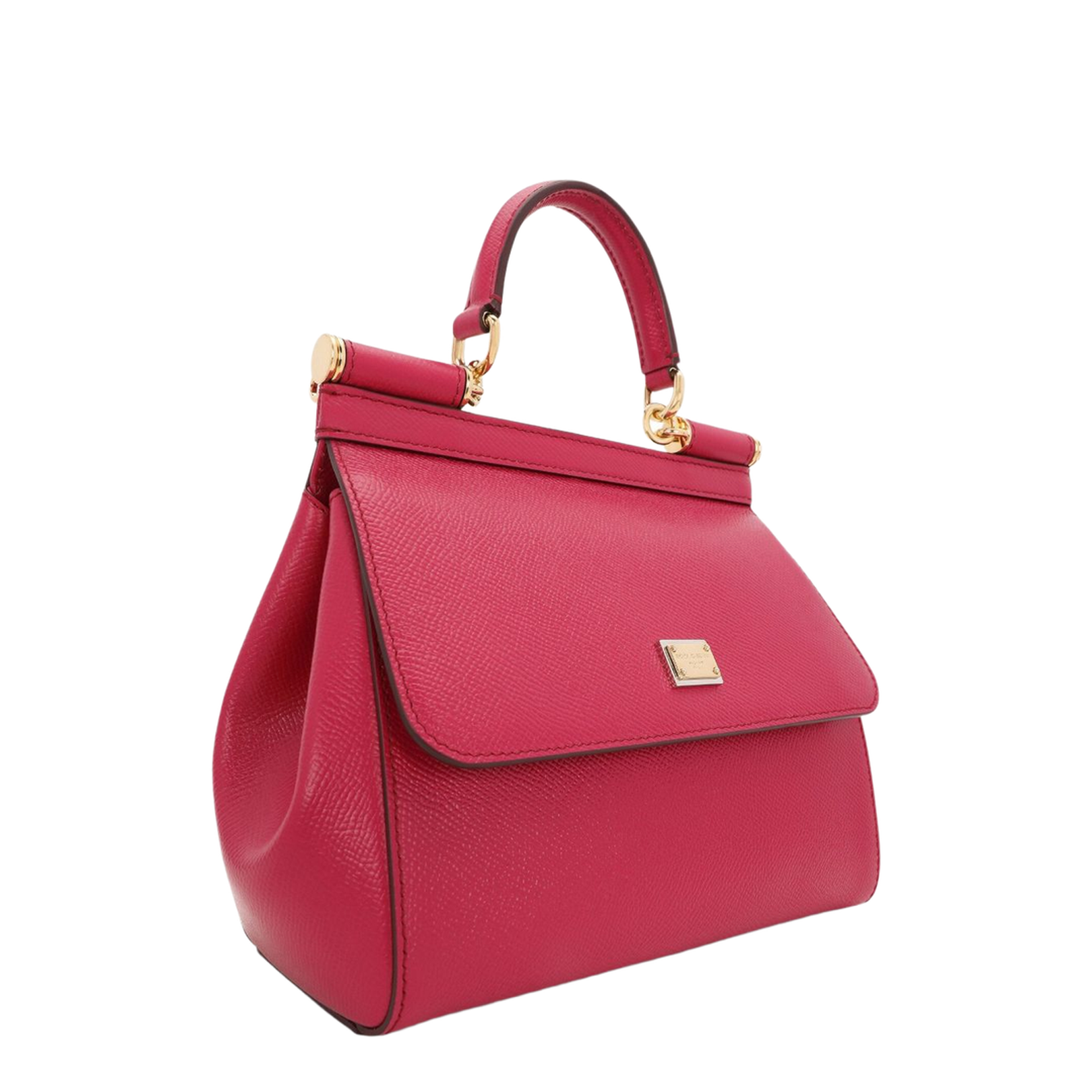 Medium Sicily Handbag in Fuchsia