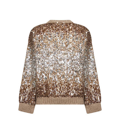 Ombré-Effect Sequin-Embellished Sweater