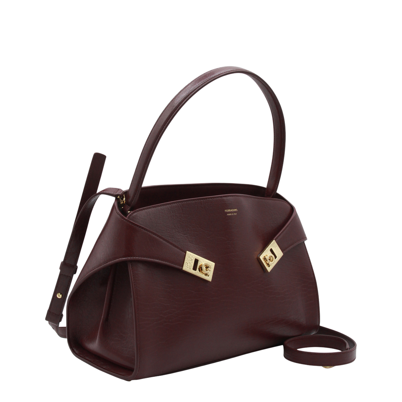 Purple Leather Hug S Shoulder Bag