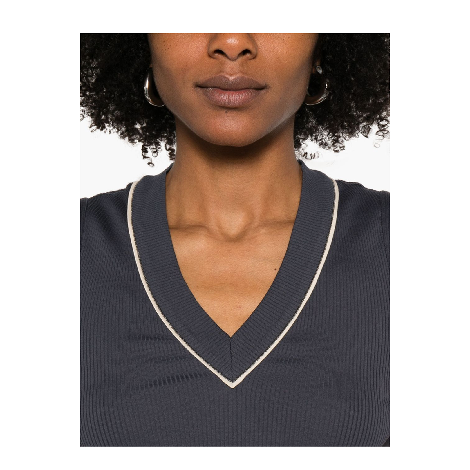Cotton V-Necked Top