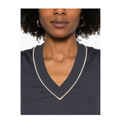 Cotton V-Necked Top