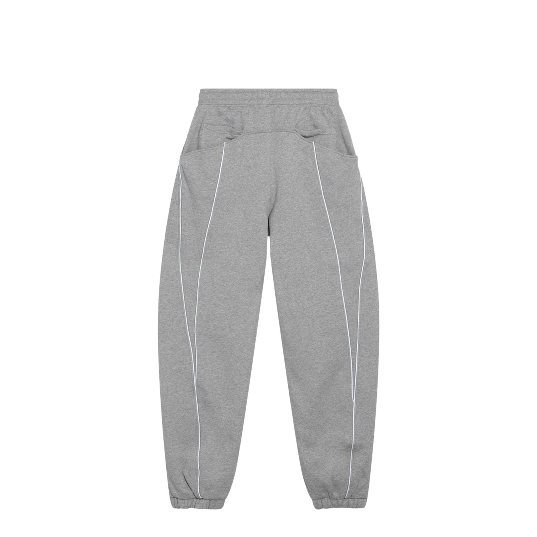 MAYFEYR - The Attico - Long Jogger Pants In Melange Grey Cotton Jersey - 261WCP00318JJF003AA183
