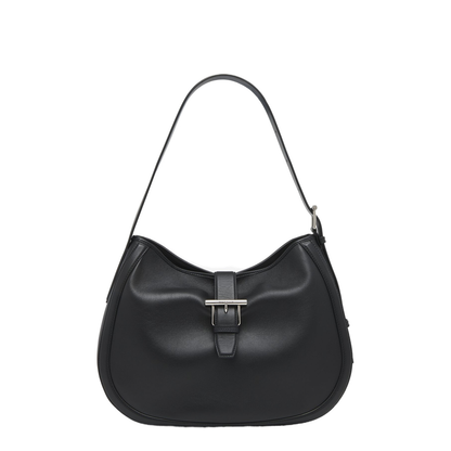 Adjustable Leather Strap with Antique Silver T Buckle