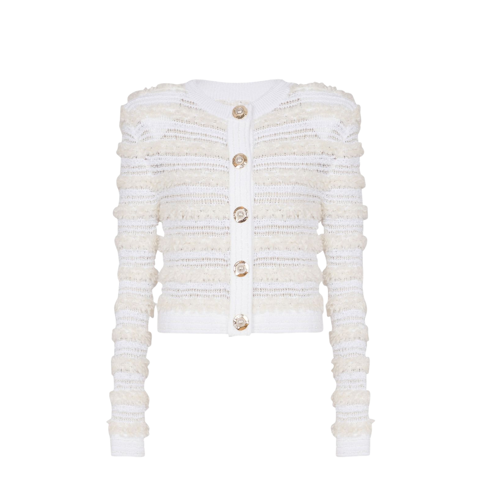 Structured Shoulder Long Sleeve Top