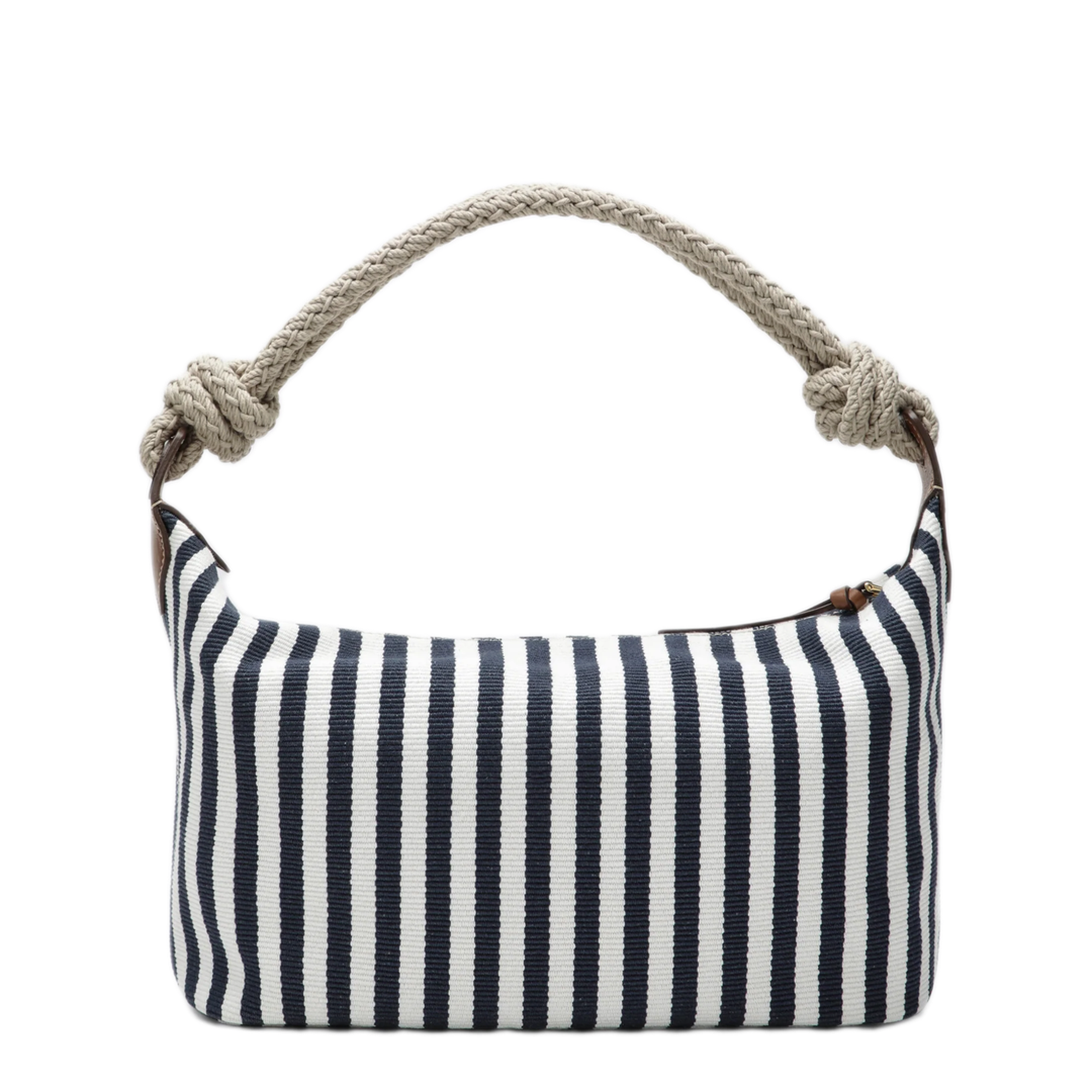 MAYFEYR - Miu Miu - Blue/Cognac Striped Canvas Bag - 5BC196ILO2I0GF0B9P