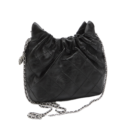 Fleming Mini Leather Hobo Bag