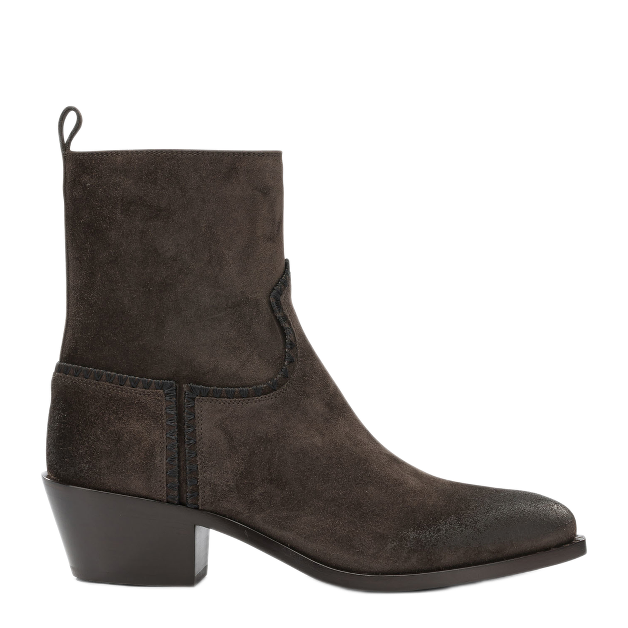 MAYFEYR - Sartore - Velour 45Mm Ankle Boots With Zipper - SR5009VELOURPEPE571
