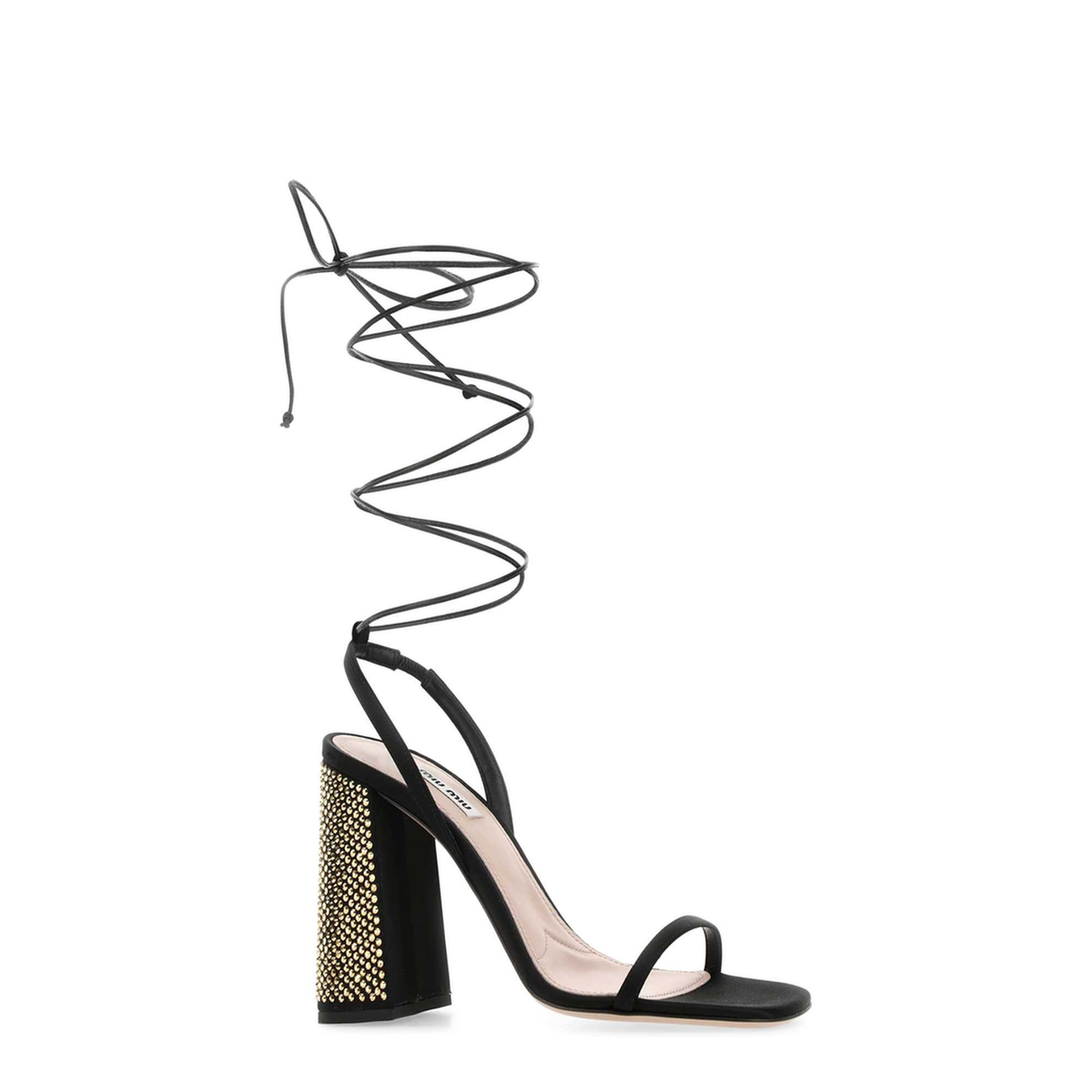 MAYFEYR - Miu Miu - Black Satin Sandals - 5X858DFM1002BEWF0J05