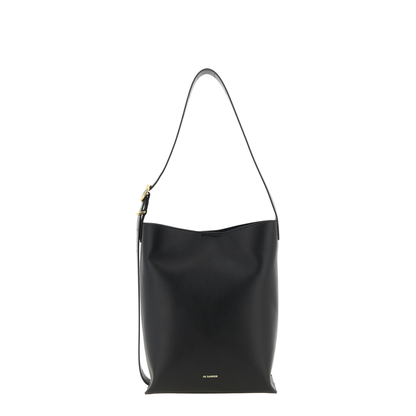 Cannolo Tote Bag Leather Black