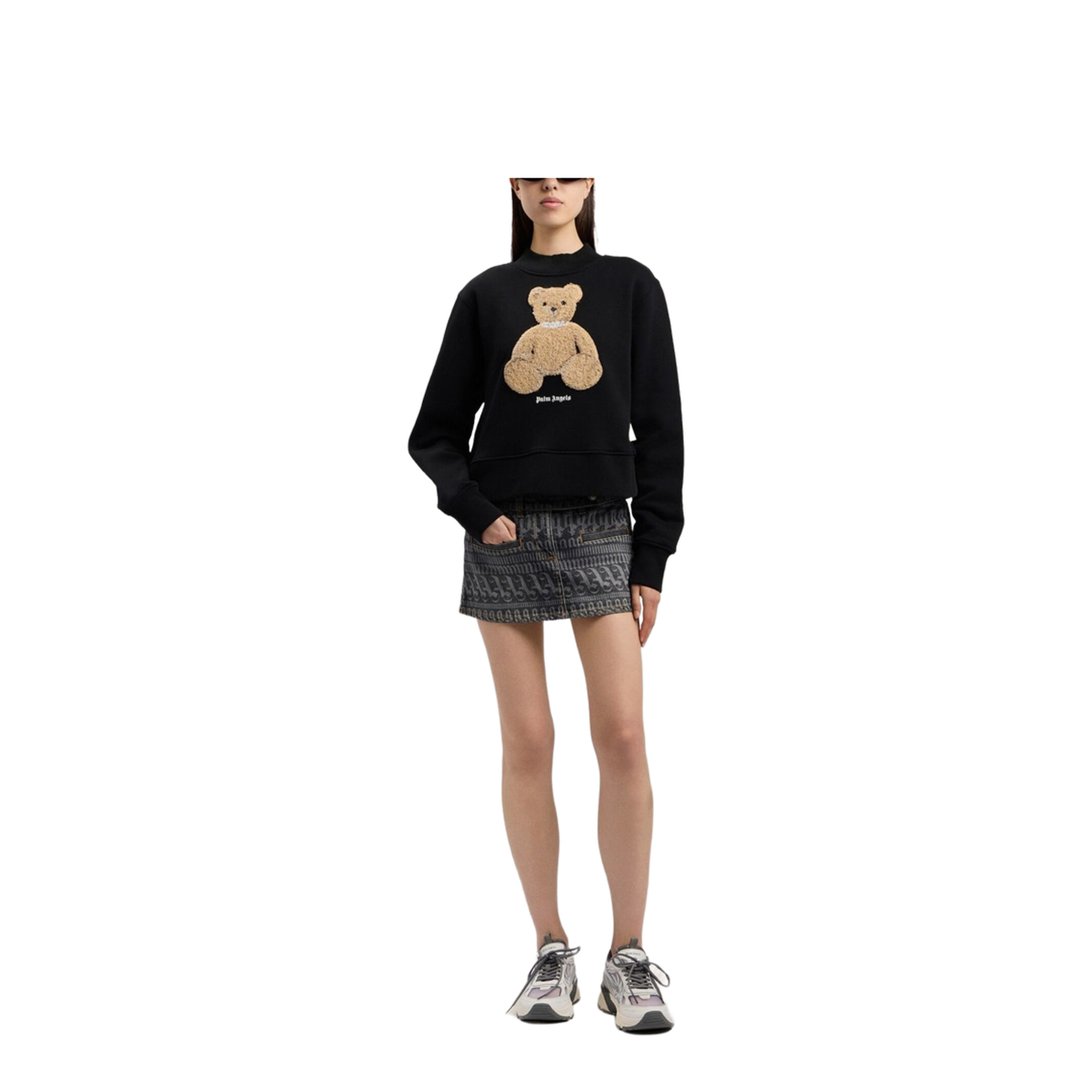MAYFEYR - Palm Angels - Sweatshirt With A Distinctive Teddy Bear Motif - PWBA016S26FLE0061060