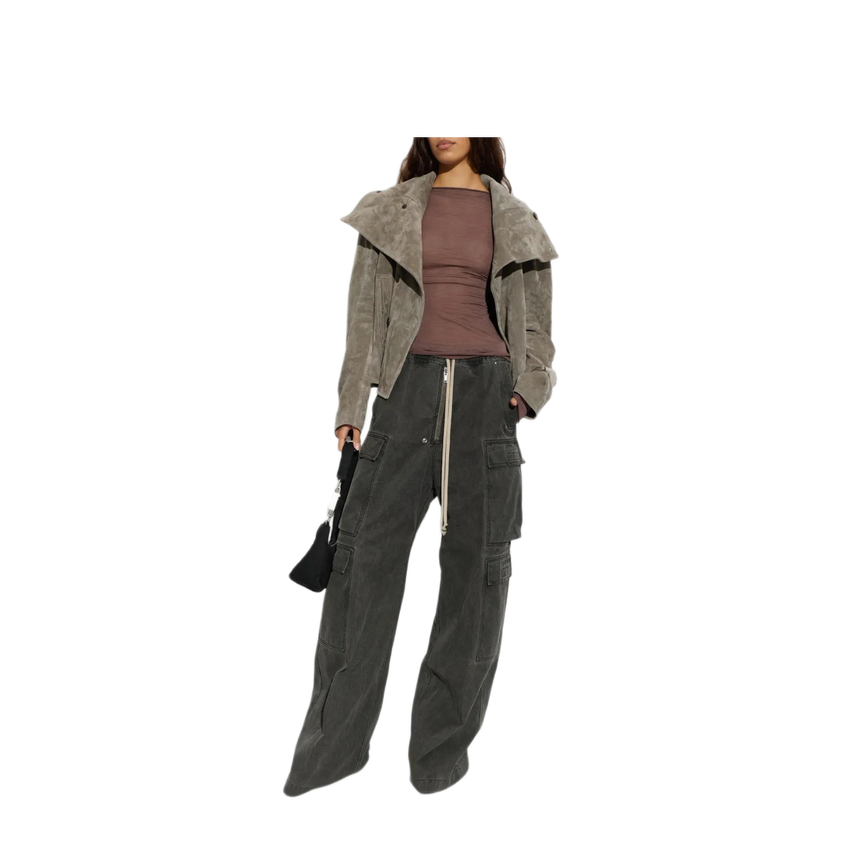 MAYFEYR - Rick Owens - Wide Leg Cargo Trousers - DS02F6324CVG148