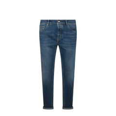 Logo Embroidery Stretch Jeans