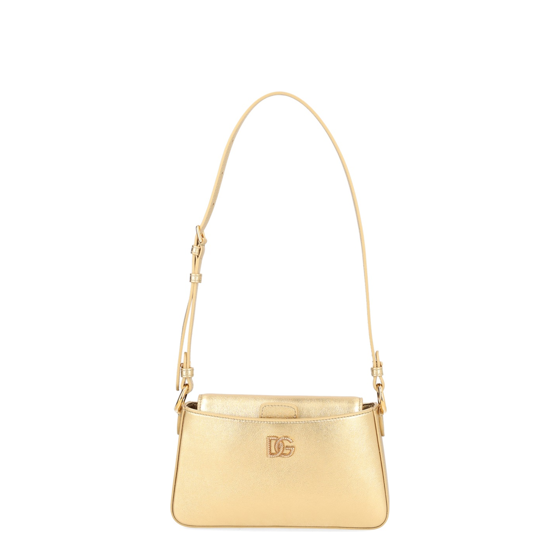 Laminated Calfskin Phone Bag - Gold