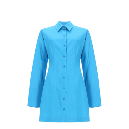 Light Blue Technical Viscose Dress