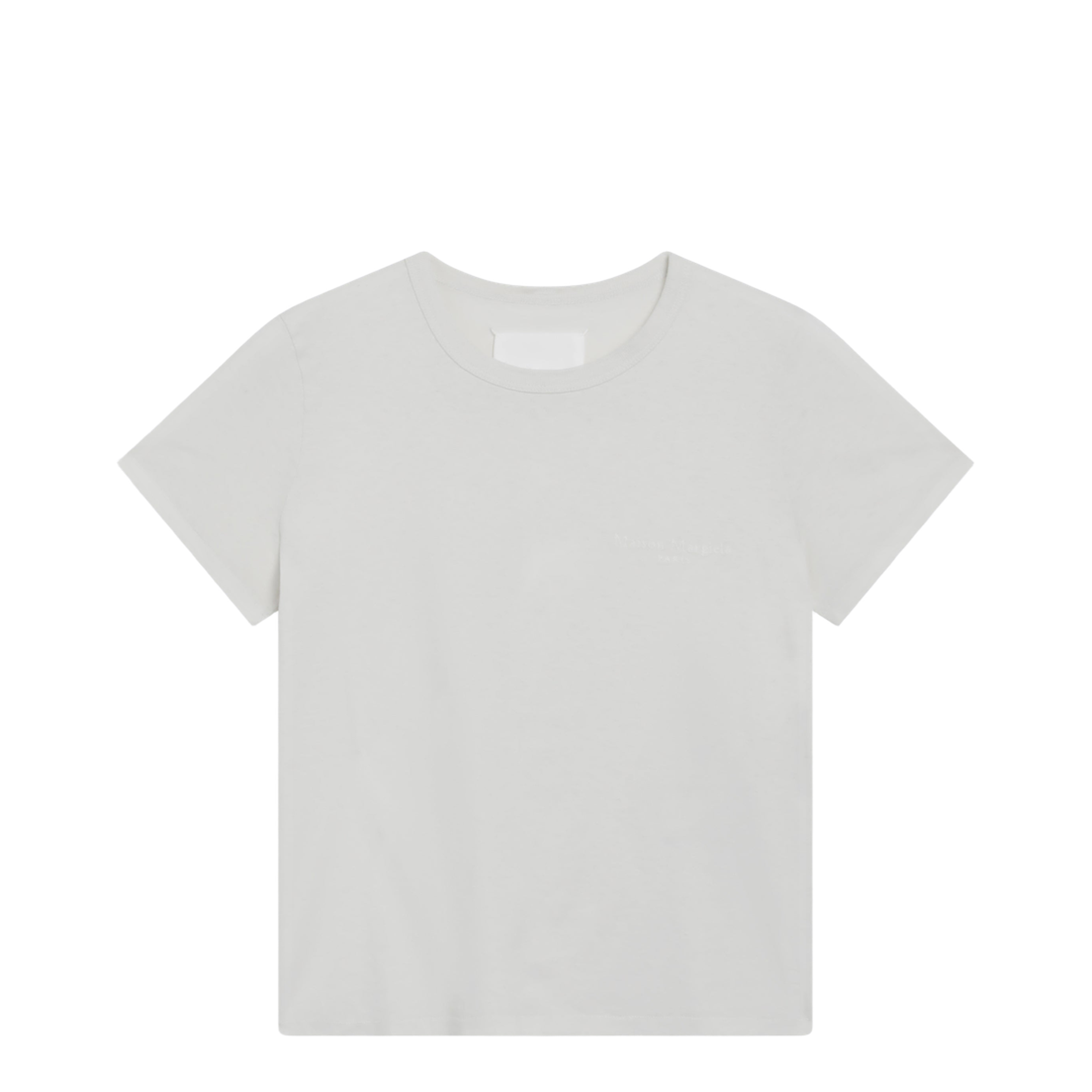 Cotton Jersey Short-Sleeve Crew-Neck T-Shirt In White