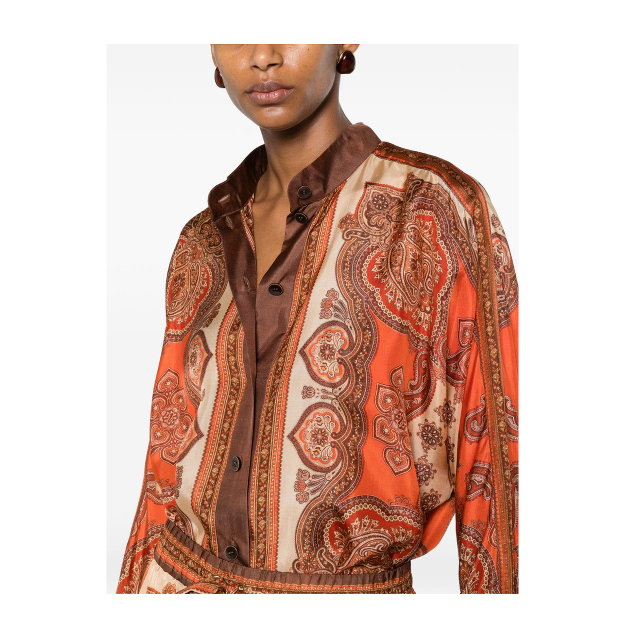MAYFEYR - Zimmermann - Silk Shirt With Logo - 1499TSS263TAPA