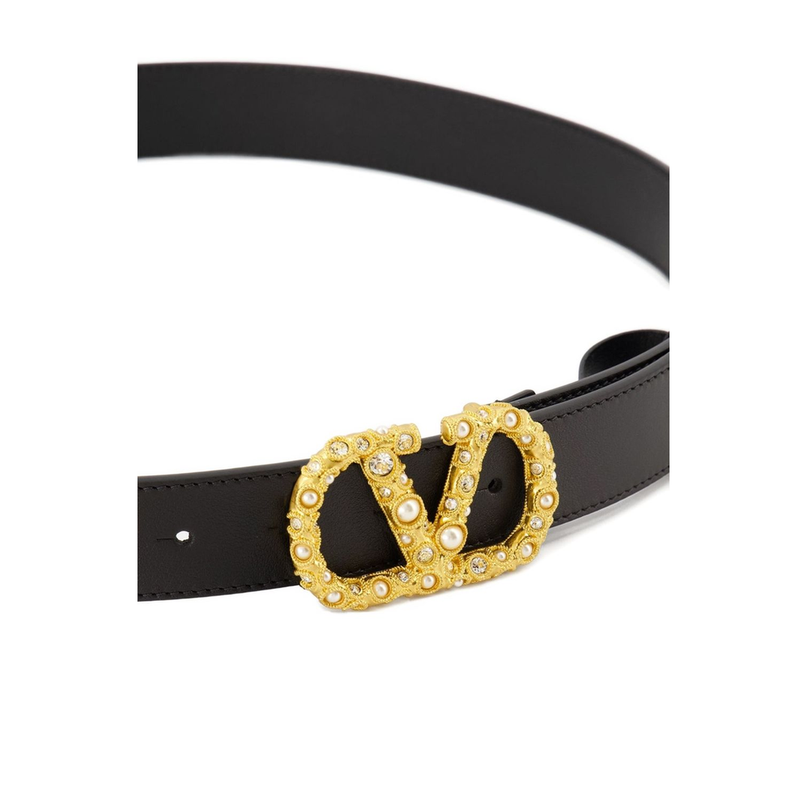 VLogo Signature Leather Belt