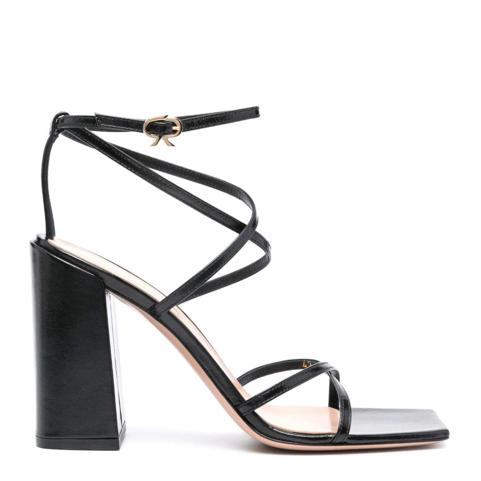 Nuit Leather Heel Sandals