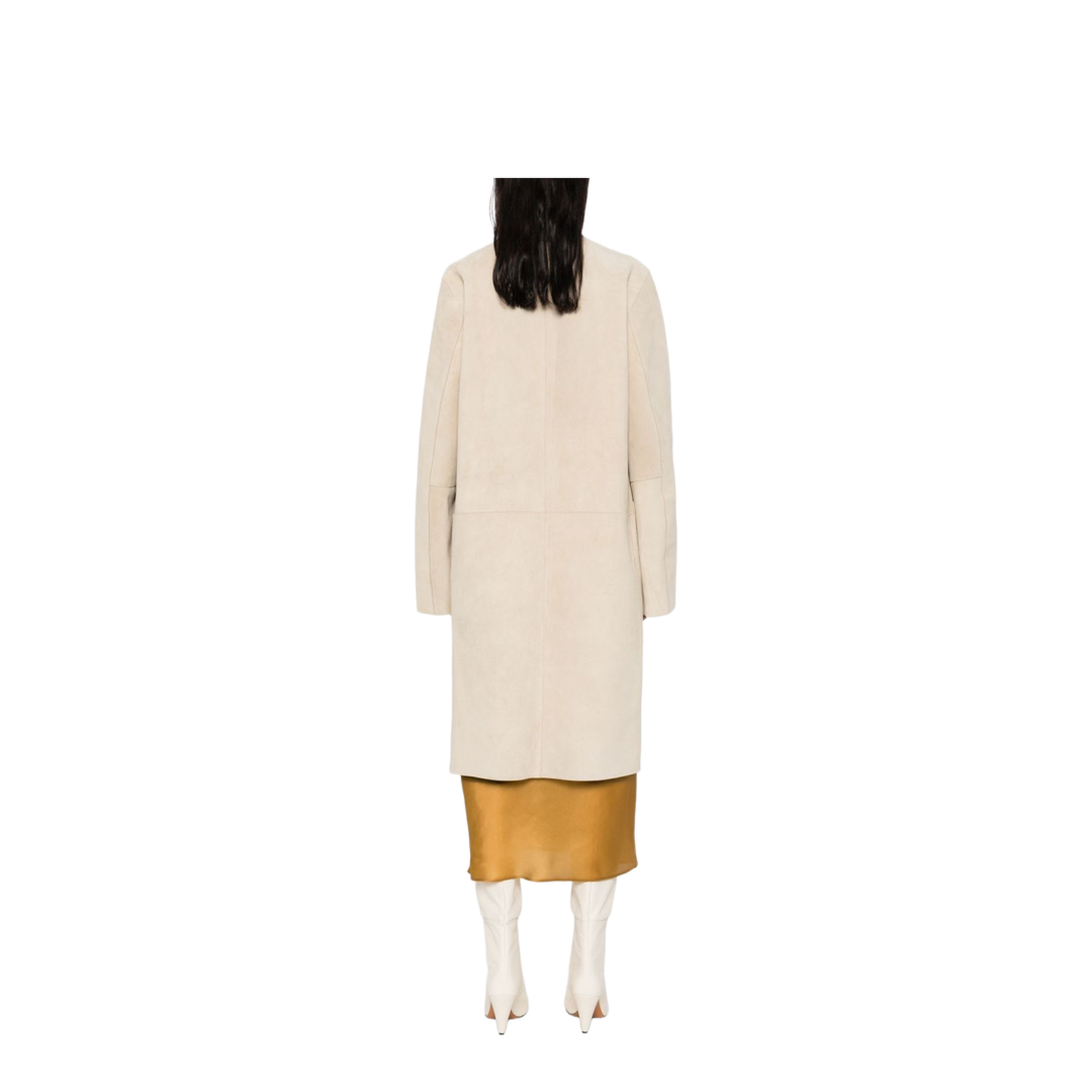 Suede Leather Coat