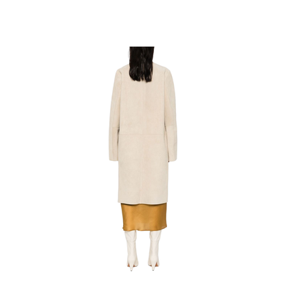 Suede Leather Coat