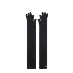 Long Fingerless Wool Gloves