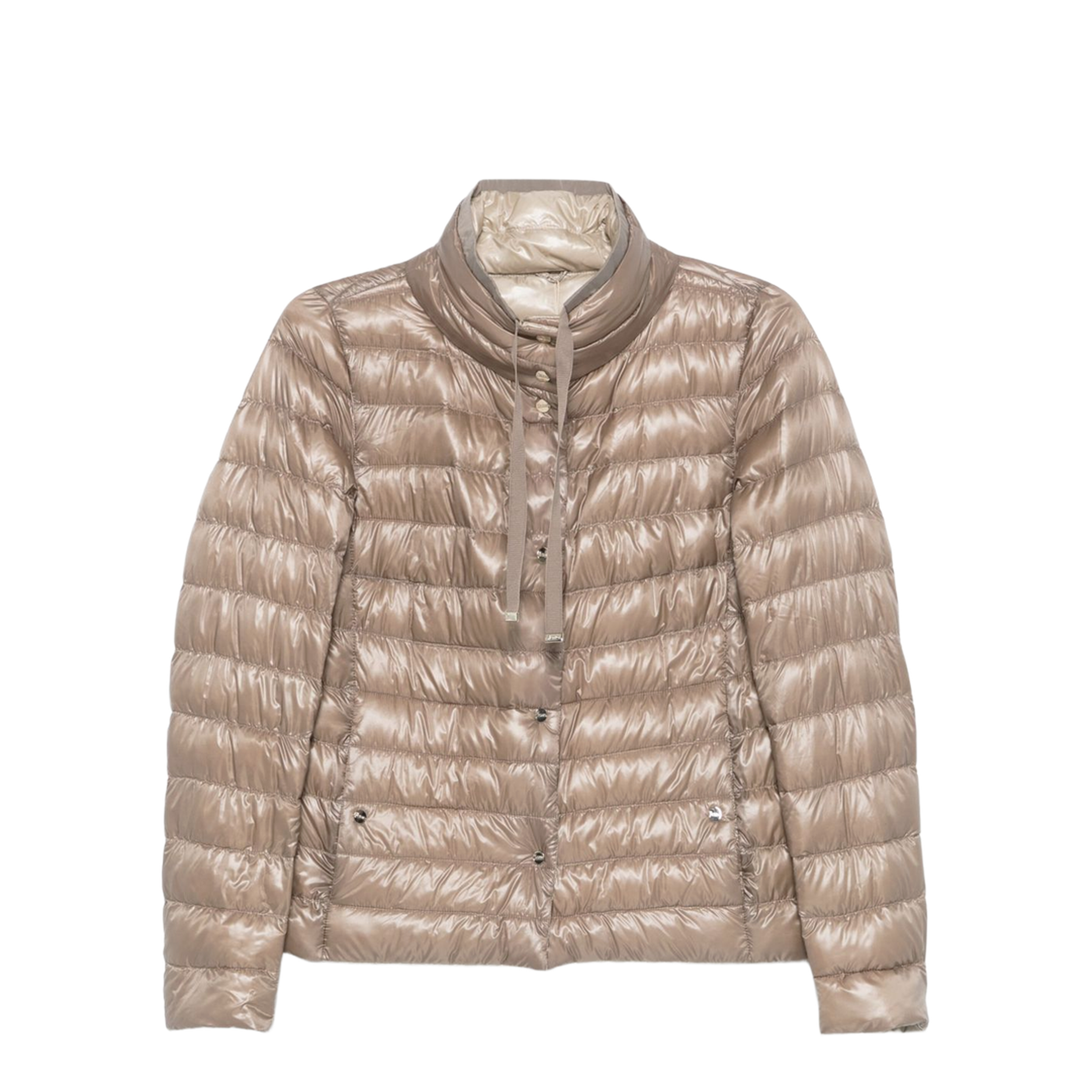 Reversible Puffer Jacket With High Collar