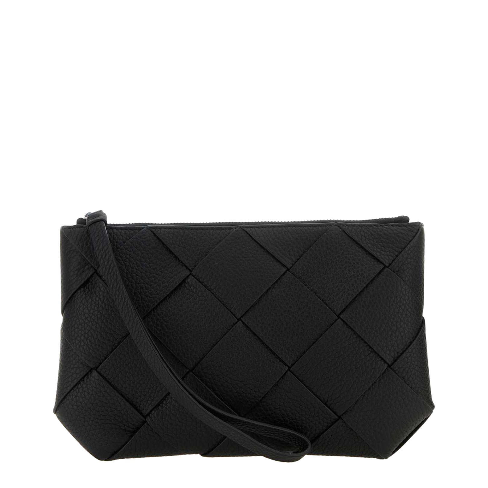 Diago Medium Leather Clutch Bags - Black