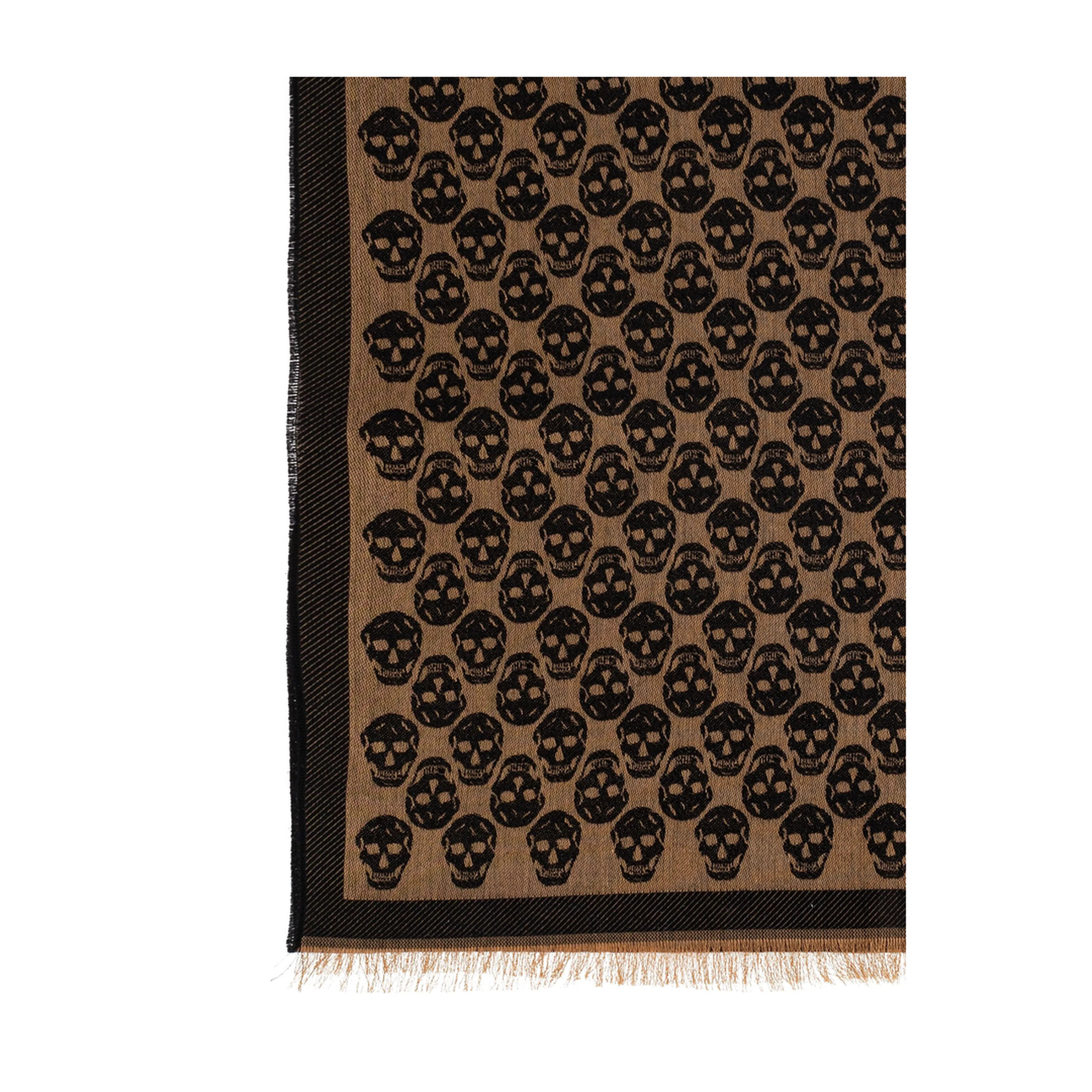 Scarf with a Distinctive Skull Motif