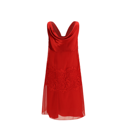 MAYFEYR - Ferragamo - Draped Lace Dress - 788202232