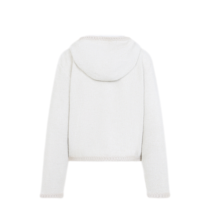 MAYFEYR - Moncler - White Zip Up Cardigan - L20938G0003989BKG037