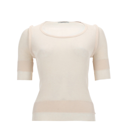 Trompe L'Oeil Viscose And Silk Top
