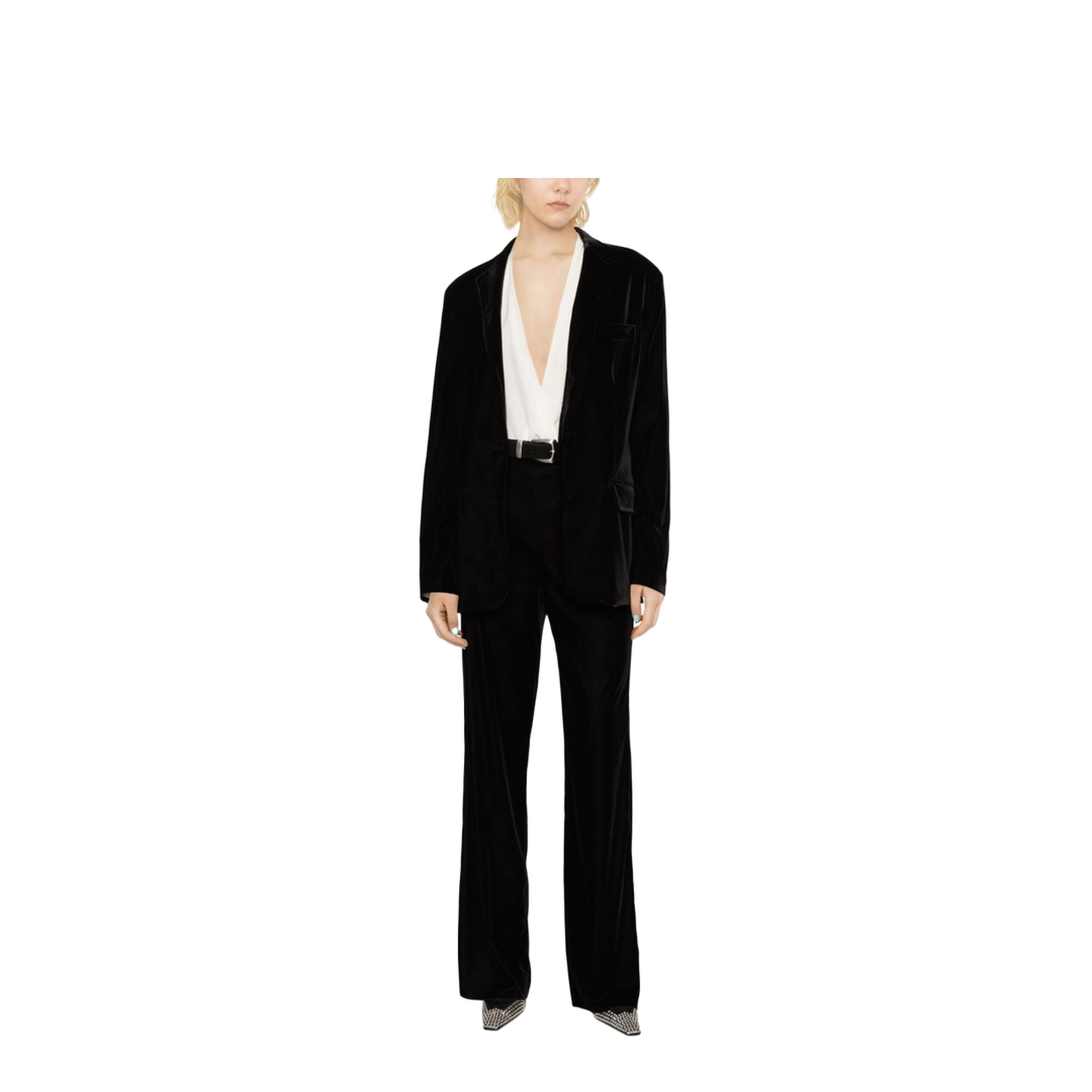 Single-breasted Blazer - Black