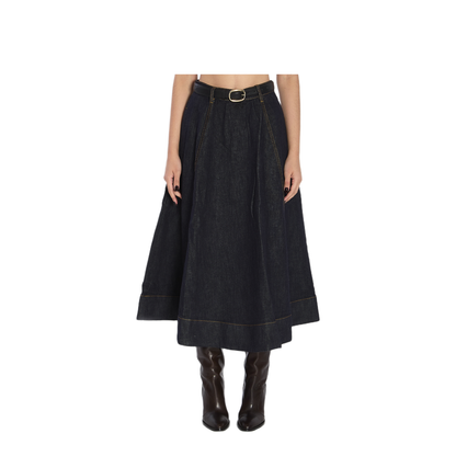 MAYFEYR - Self Portrait - Flared Midi Skirt - RS26828MSKBLUE