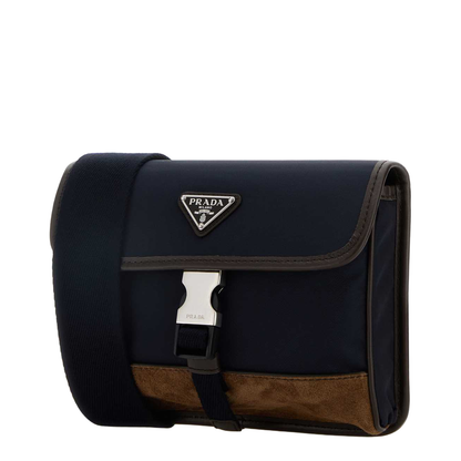 Two-Tone Nylon and Leather Phone Case