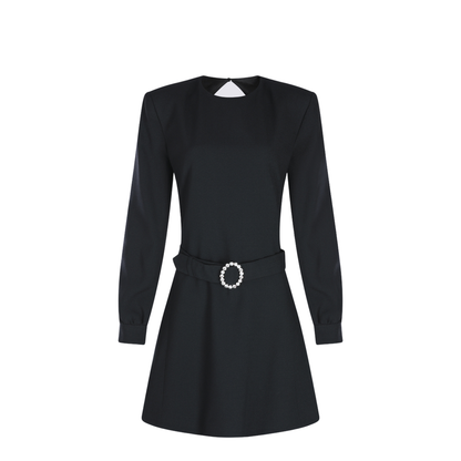 Backless Mini Dress Black