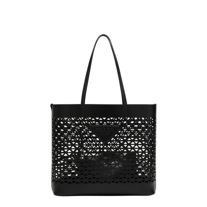 Black Small Double Saffiano Leather Bag