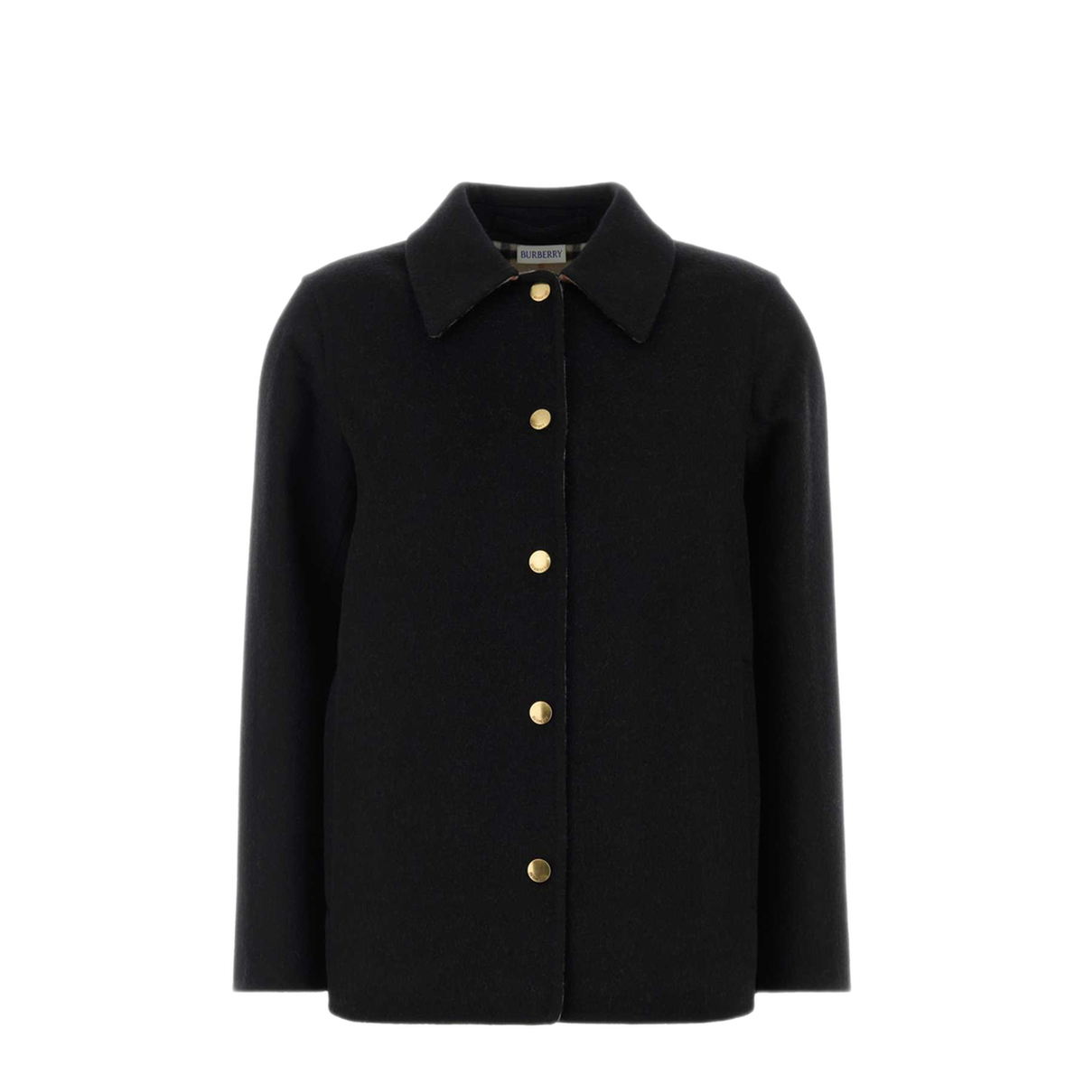 MAYFEYR - Burberry - Lancashire Black Wool Coat - 8136052C1900