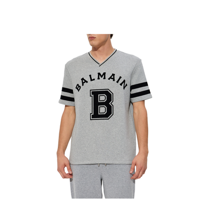 Sport V-neck T-shirt Grey