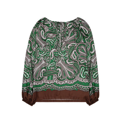 MAYFEYR - Parosh - Silk Paisley Print Blouse - D313364SKINDY805
