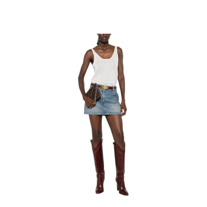 MAYFEYR - Valentino - Denim Skirt With Culottes - 9B3DD22DACF558