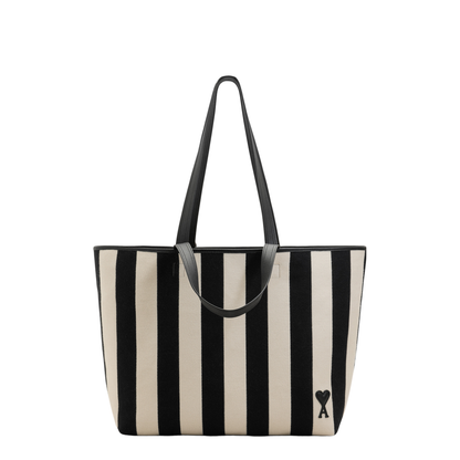 MAYFEYR - Ami Paris - White Cotton De Coeur Shopping Bag - ULL733AW00261360