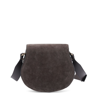 Marcie Saddle Bag in Suede Leather