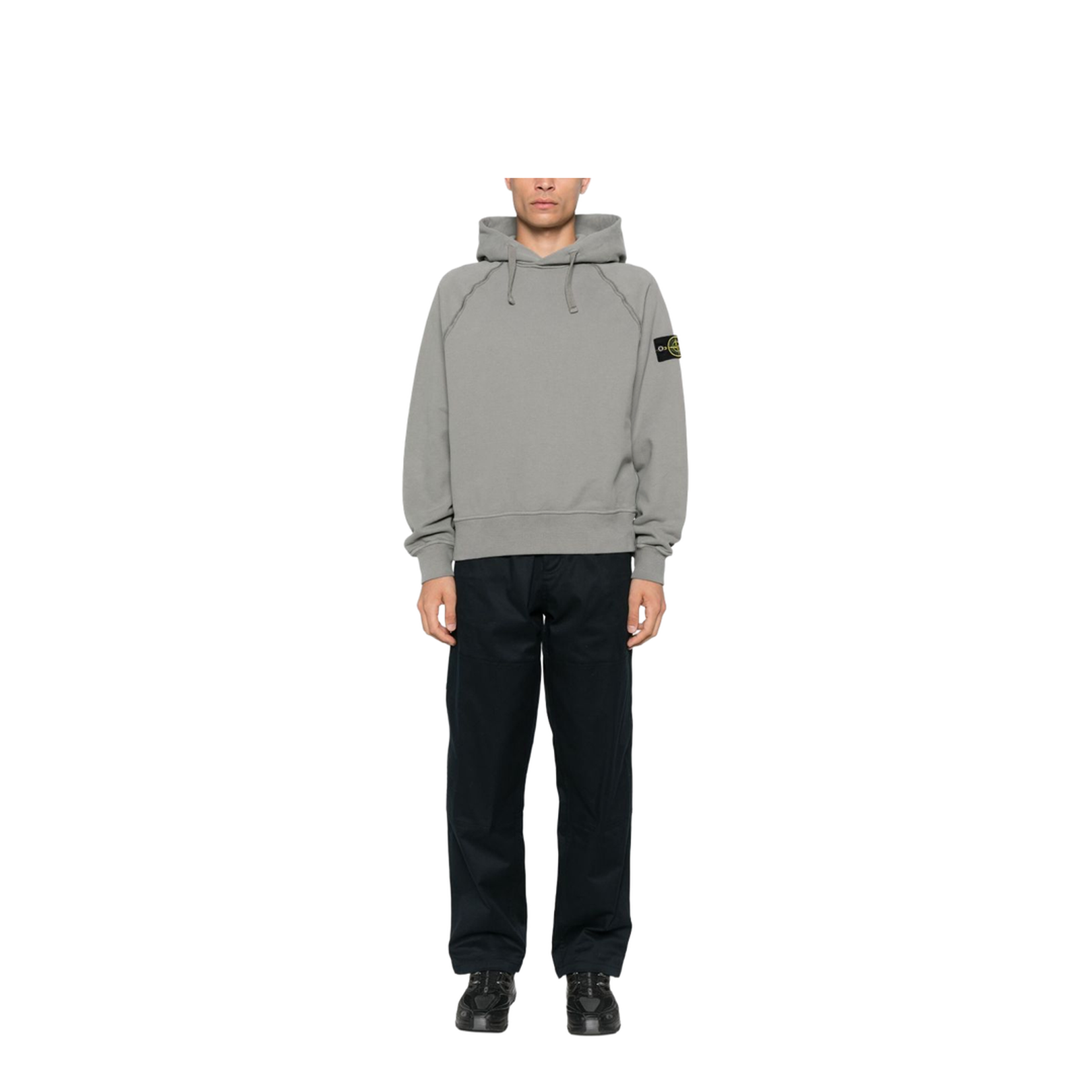 Hooded Sweatshirt in Brushed Organic Cotton Fleece