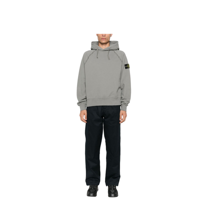 Hooded Sweatshirt in Brushed Organic Cotton Fleece