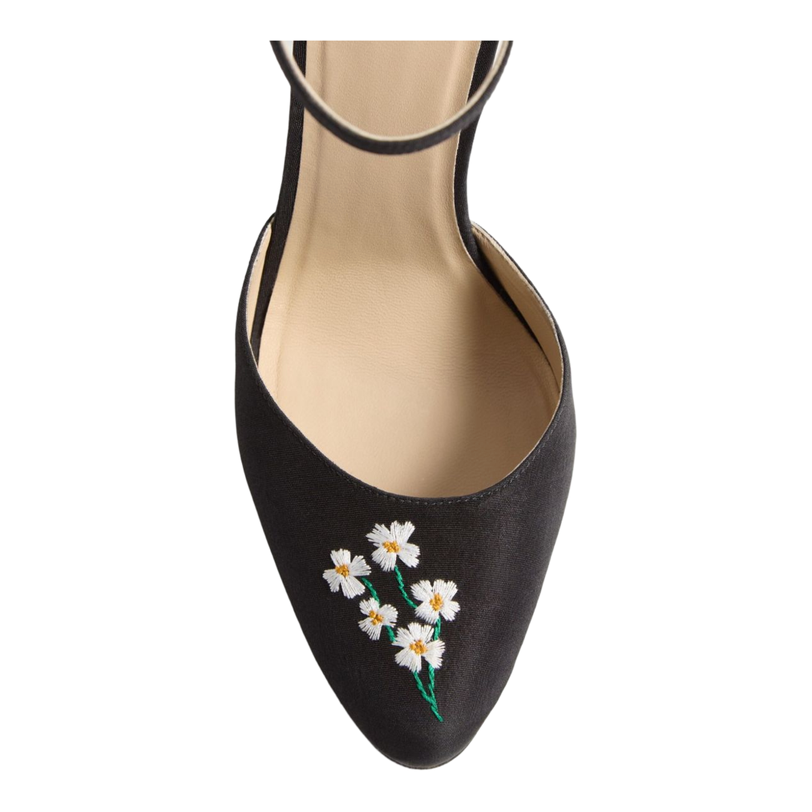 Embroidered Pumps - Black