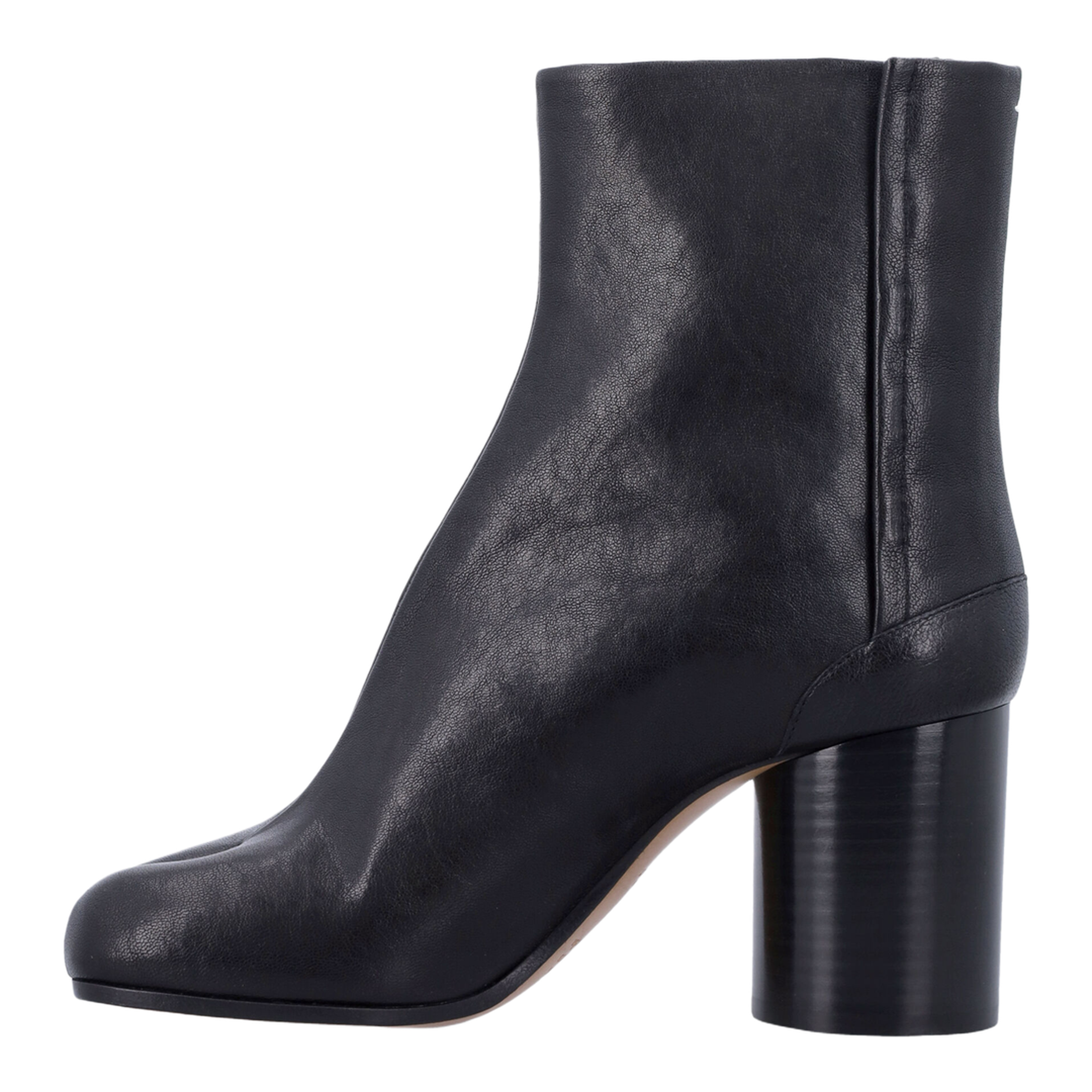 Brown Lambskin Leather Tabi Chelsea Boots