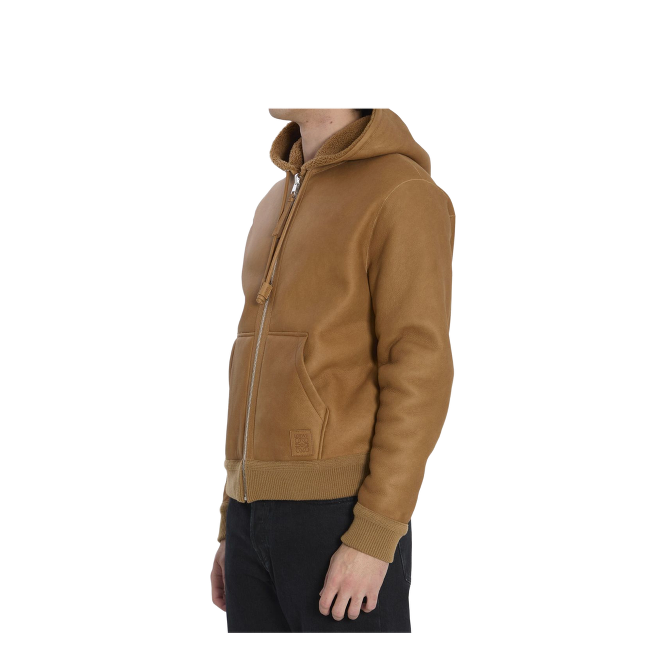 Hooded Leather Jacket