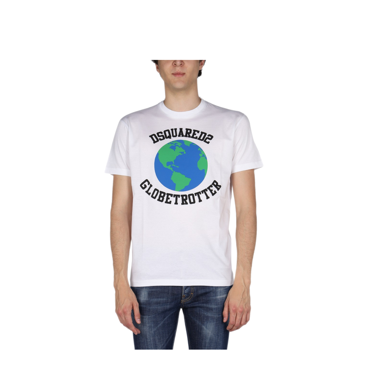 MAYFEYR - Dsquared2 - Globetrotter T Shirt With Print - S74GD1030S23009100